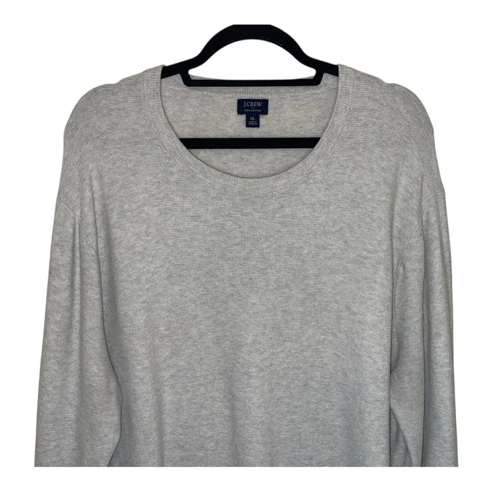J. Crew Light Gray Crewneck Sweater